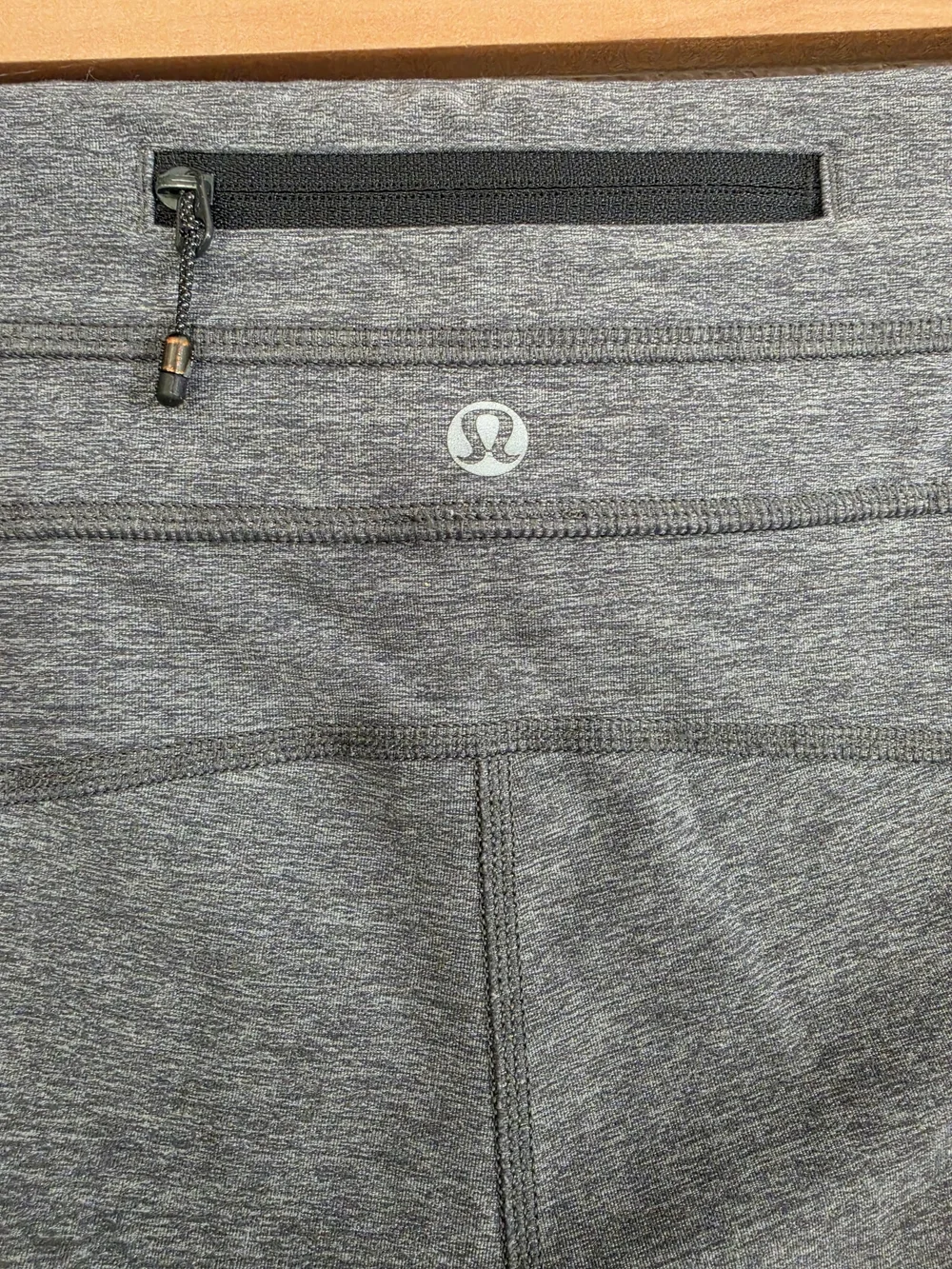 lululemon athletica Gray Leggings with Black Side Panels